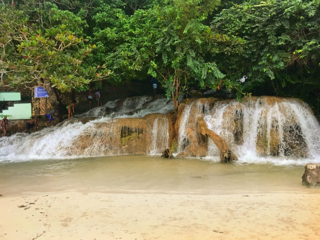 Where the river meets the sea at Dunn's RIver