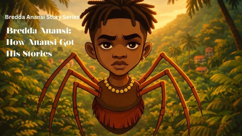 Bredda Anansi how Anansi got his stories Jamaican folklore illustration